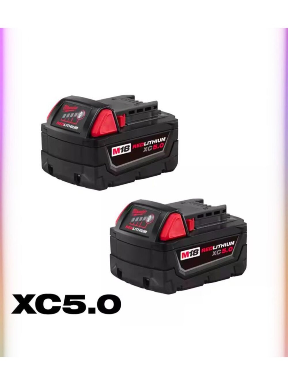 Milwaukee M18 REDLITHIUM XC5.0 Extended Capacity Battery (2Pack)